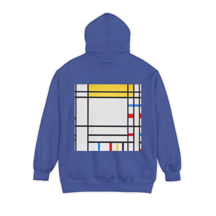 Place de la Concorde by Piet Mondrian Unisex Garment-Dyed Hoodie