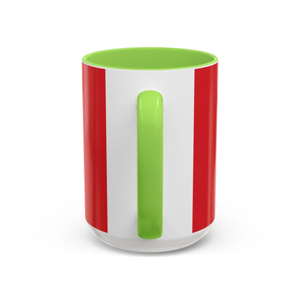 ❤️ The Lady Of The Crimson Scarf Colorful Mug – Art Deco Christmas Elegance