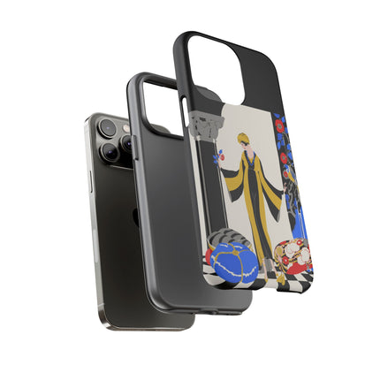 Art Deco Flapper in Yellow Robe Phone Case – Elegant Glamour & Exotic Charm