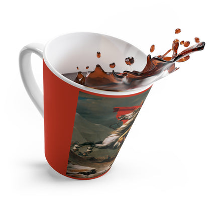 Napoleon Crossing the Alps by Jacques-Louis David Latte Mug