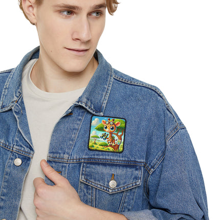 Giraffe Lookout Iron-On Patches