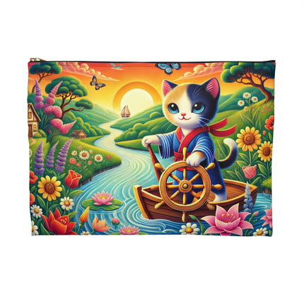 Sailor Kitten’s River Adventure Accessory Pouch – Brave Voyage & River Wonder