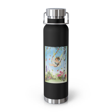 Spring Fairy's Floral Swing Copper Vacuum Insulated Bottle, 22 oz