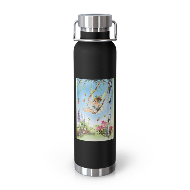 Spring Fairy's Floral Swing Copper Vacuum Insulated Bottle, 22 oz