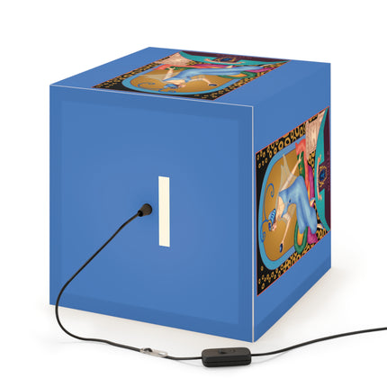 September & Sapphire Zodiac Light Cube Lamp