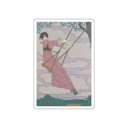 La balançoire by Georges Lepape Die-Cut Stickers (5 Sizes)