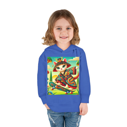Dragon Dance on Wheels Toddler Pullover Fleece Hoodie