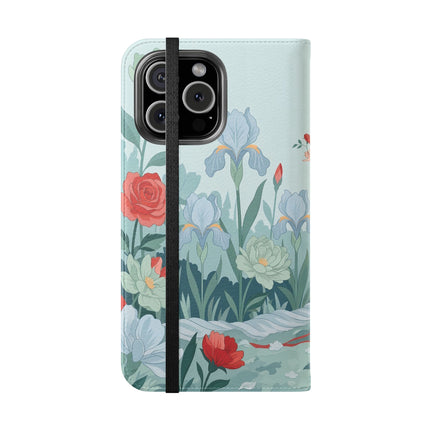 🌹💌 The Secret Rose Garden Courtship Flip Case – Art Deco Floral Romance