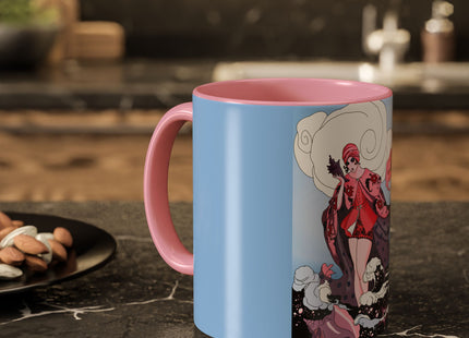 Goddess of the Swirling Sea Colorful Mugs (11oz, 15oz)