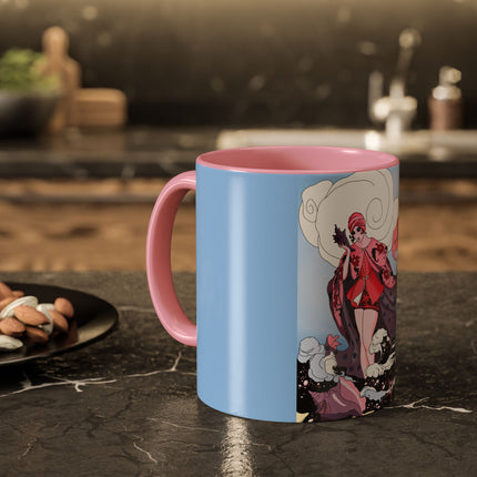 Goddess of the Swirling Sea Colorful Mugs (11oz, 15oz)