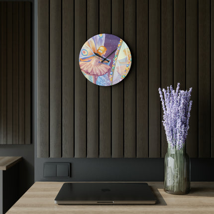 Reflections of Enchantment Acrylic Wall Clock, Round and Square