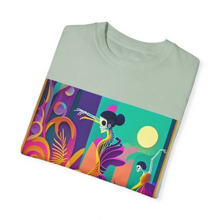 Dance of the Skeleton Ballerinas Unisex Garment-Dyed T-shirt
