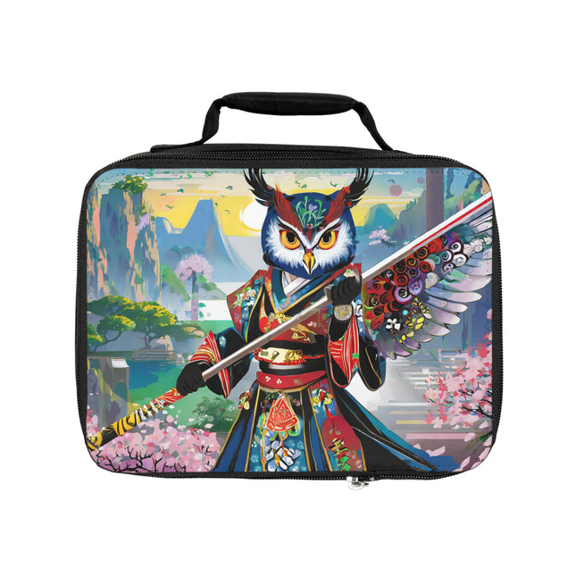 Cyberpunk Samurai Owl Lunch Bag