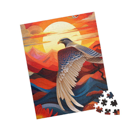 Falcon's Sunset Masterpiece Puzzle (110, 252, 520, 1014-piece)