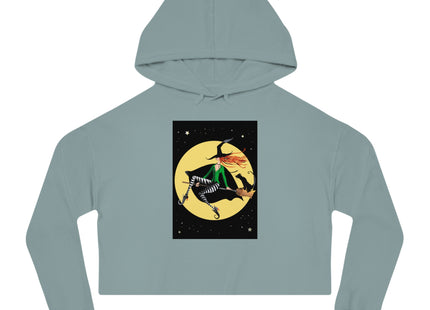 A Witch’s Moonlit Flight Women’s Cropped Hooded Sweatshirt