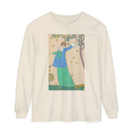 Le Verger by Georges Lepape Garment-dyed Long Sleeve T-Shirt