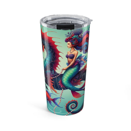 Mermaid & Sea Dragon Tumbler 20oz – Ocean Guardian & Mythic Beauty