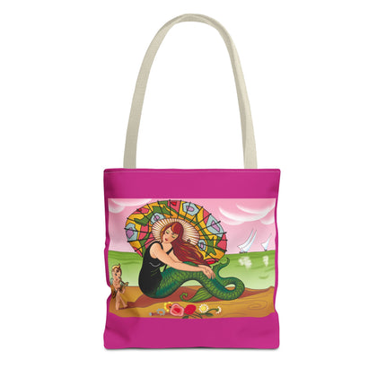 Mermaid Tote Bag with Art Deco Design