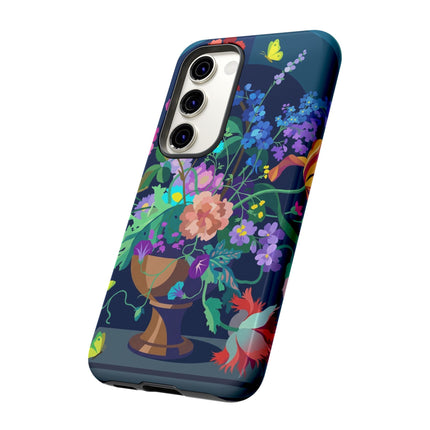 Midnight Floral Reverie Phone Case – Vibrant Bloom & Enchanted Beauty