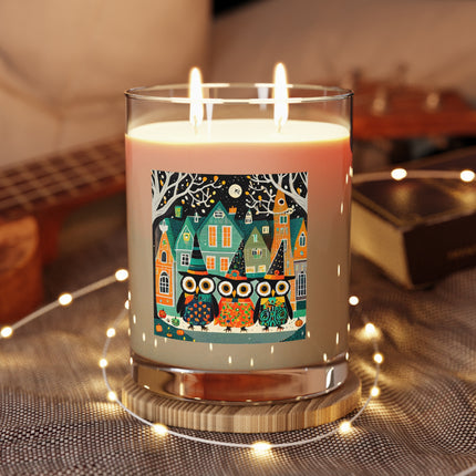 Night of the Trick-or-Treating Owlets Scented Candle - Full Glass, 11oz