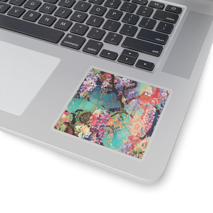 Golden Wisteria Symphony Kiss-Cut Stickers (4 Sizes)