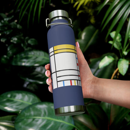 Place de la Concorde by Piet Mondrian Copper Vacuum Insulated Bottle, 22oz