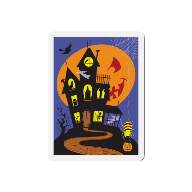 Halloween Night at the Haunted House Die-Cut Magnets (5 Sizes)