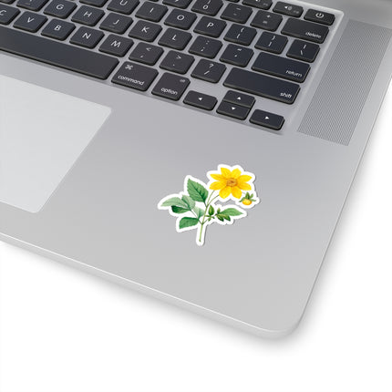 Dahlia botanical illustration by Pierre-Joseph Redouté Kiss-Cut Stickers (4 Sizes)