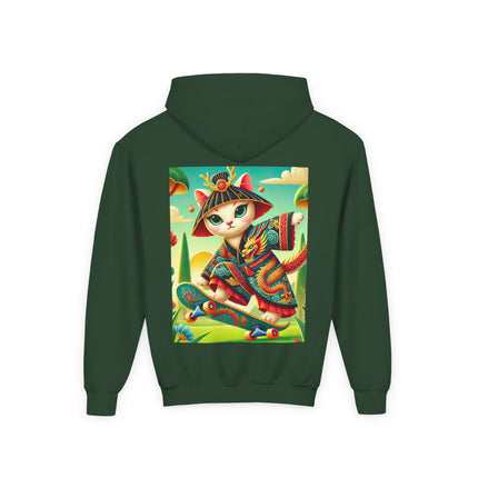 Dragon Dance on Wheels Youth Hooded Sweatshirt – Bold Motion & Fearless Style