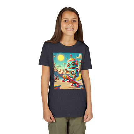 Skate Park Robot Youth Short Sleeve Tee