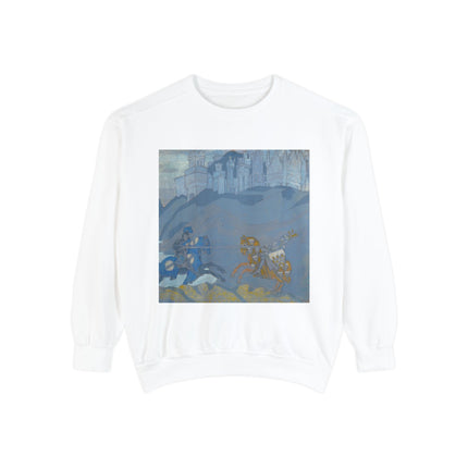The Duel by Nicholas Roerich Unisex Garment-Dyed Sweatshirt