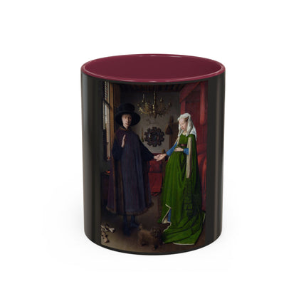 Arnolfini Portrait by Jan Van Eyck Colorful Mugs (11oz, 15oz)