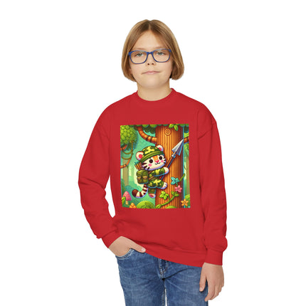 Stealthy Stripes Youth Crewneck Sweatshirt