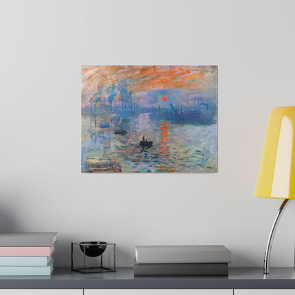 Sunrise by Claude Monet Matte Canvas, Stretched, 0.75"
