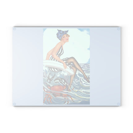 Playful Waves and Fashion Follies Glass Cutting Board