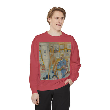 The Skeleton Painter by James Ensor Garment-Dyed Sweatshirt