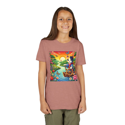 Sailor Kitten’s River Adventure Youth Short Sleeve Tee