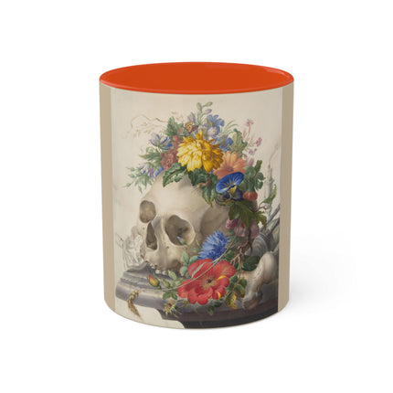 Vanitas Still Life by Herman Henstenburgh Colorful Mugs, 11oz