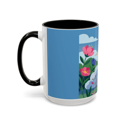 Garden Of New Beginnings Colorful Mugs – Art Deco Floral Elegance