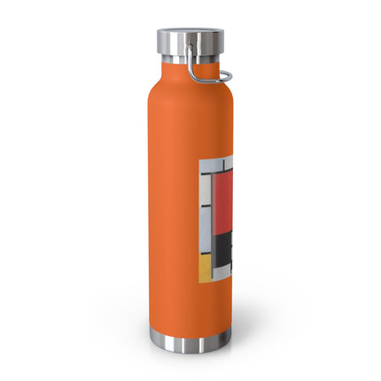 Composition with Red, Yellow, Blue, and Black by Piet Mondrian Copper Vacuum Insulated Bottle, 22oz