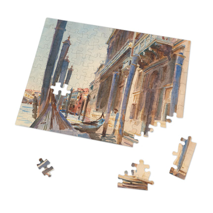 Gondola Moorings on the Grand Canal by John Singer Sargent Puzzle (30, 110, 252, 500-Piece)