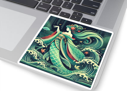 Mermaid Queen Rising from the Deep Kiss-Cut Stickers (4 Sizes)