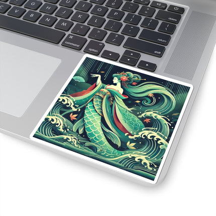Mermaid Queen Rising from the Deep Kiss-Cut Stickers (4 Sizes)