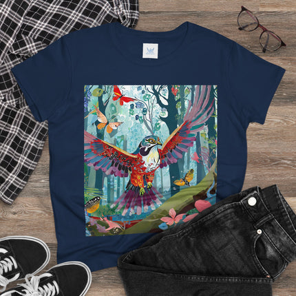 A Colorful Raptor Cotton Tee