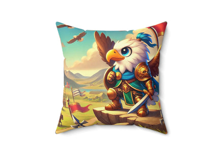 Watchful Guardian Spun Polyester Square Pillow