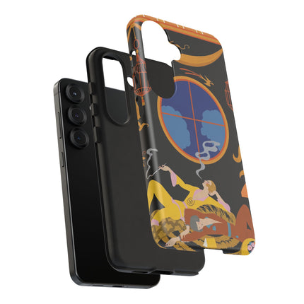 Art Deco Lounge Phone Case – Opulent Smoke & Timeless Glamour