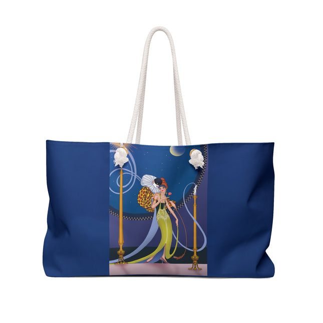 Smoke and Secrets: A Glamorous Encounter in Prohibition Era Weekender Bag