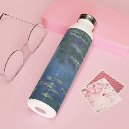 Water Lilies by Claude Monet Slim Water Bottle