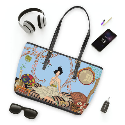 Minuit … ou l’appartement à la mode by George Barbier PU Leather Shoulder Bag