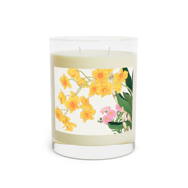 Golden Bow Orchid by Tanigami Kônan Scented Candle - Full Glass, 11oz - The White Tea & Fig, The Lavender & Sage, and The Ocean Mist & Moss
